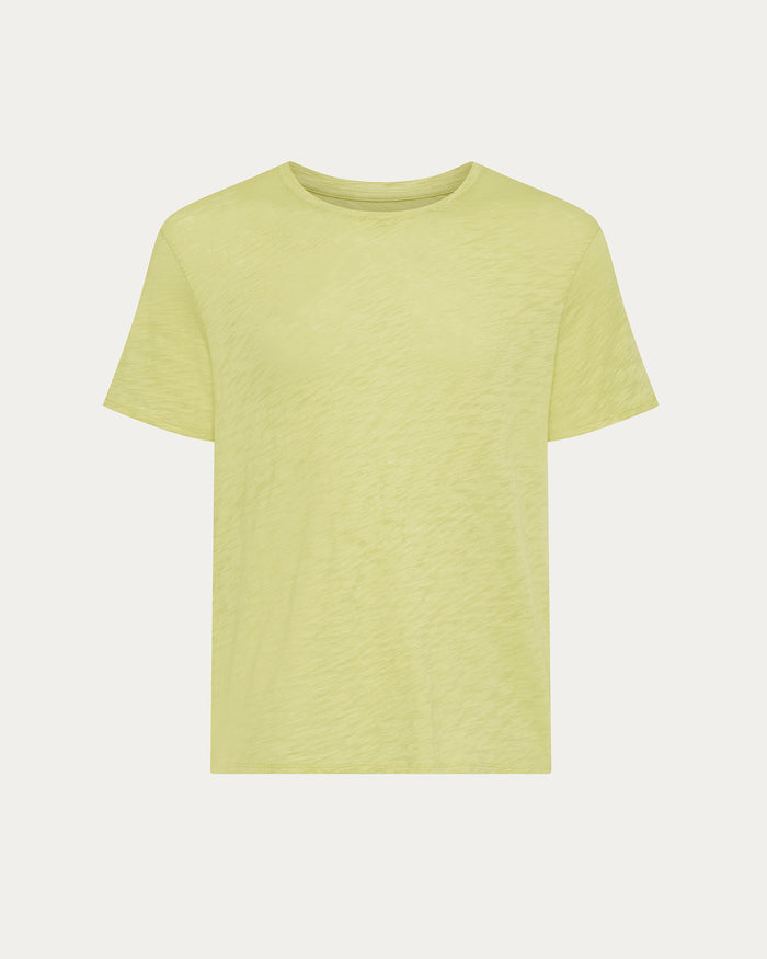 Slub Jersey Crew Neck Tee - Mellow Yellow