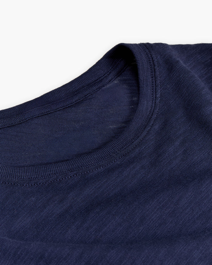 Slub Jersey Crew Neck Tee - Midnight