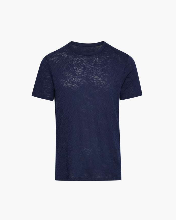 Slub Jersey Crew Neck Tee - Midnight
