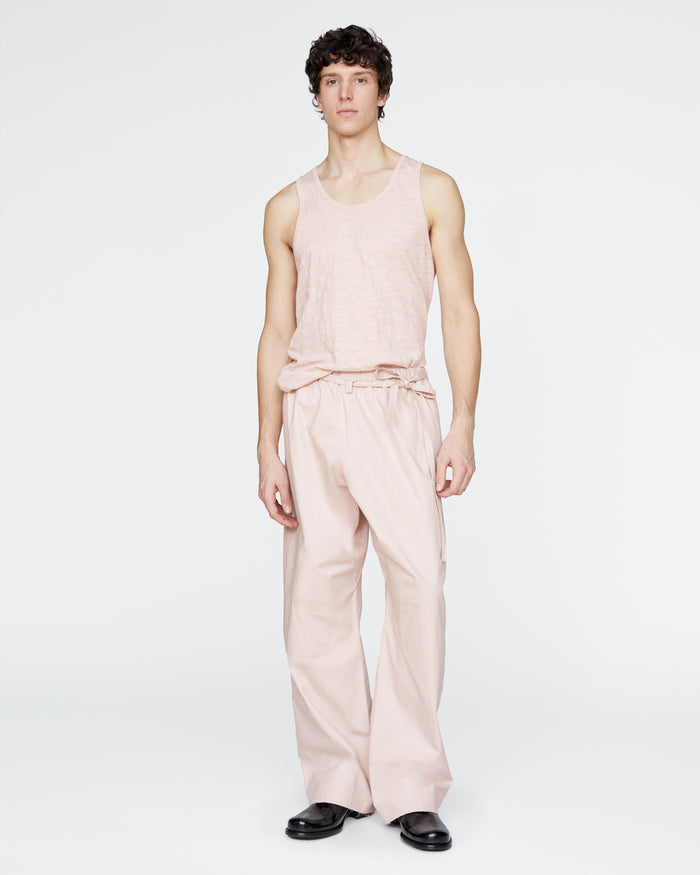 Slub Jersey Destroyed Tank - Faded Rose