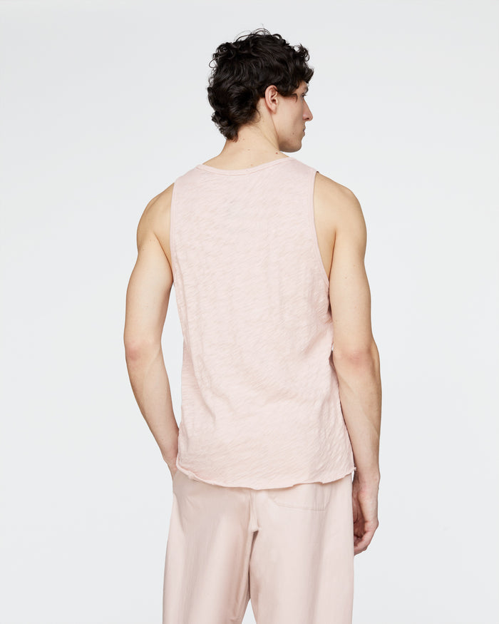 Slub Jersey Destroyed Tank - Faded Rose