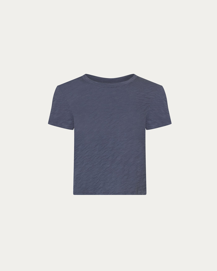 Slub Jersey Pre-School Boy Tee - Dusk Blue