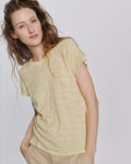 Slub Jersey Schoolboy Crew Neck Tee - Butter Yellow
