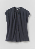 Slubby Check Short Sleeve Shirt | Ink