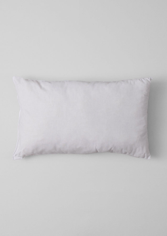 Small Rectangle Wool Pillow Pad | White
