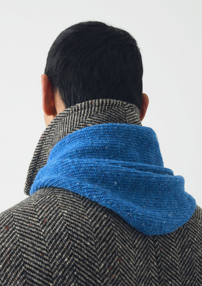 Soft Donegal Merino Bandana | Porcelain Blue