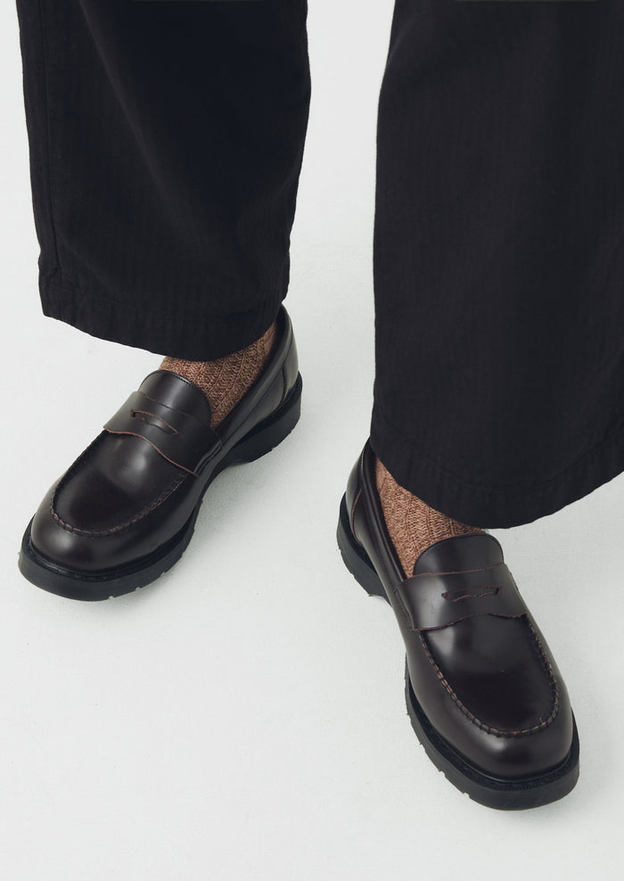 Solovair Leather Loafers | Cordovan