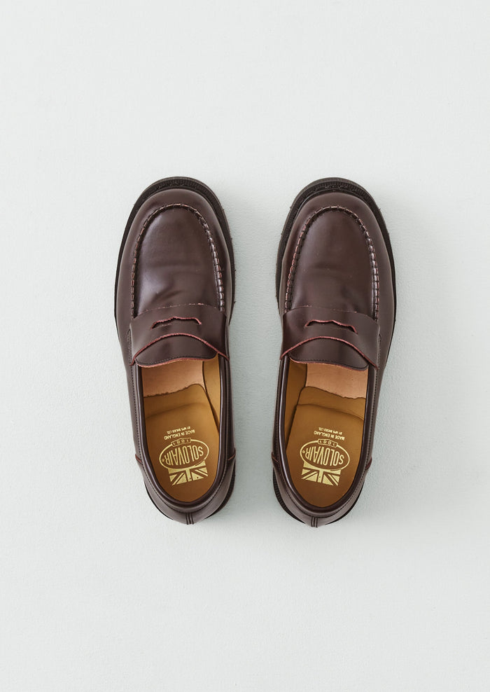 Solovair Leather Loafers | Cordovan