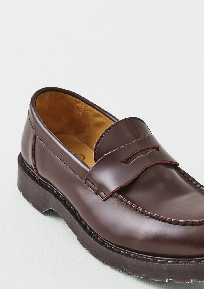 Solovair Leather Loafers | Cordovan