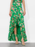 SORAYA HIGH LOW SKIRT - HAMPTONS FLORAL