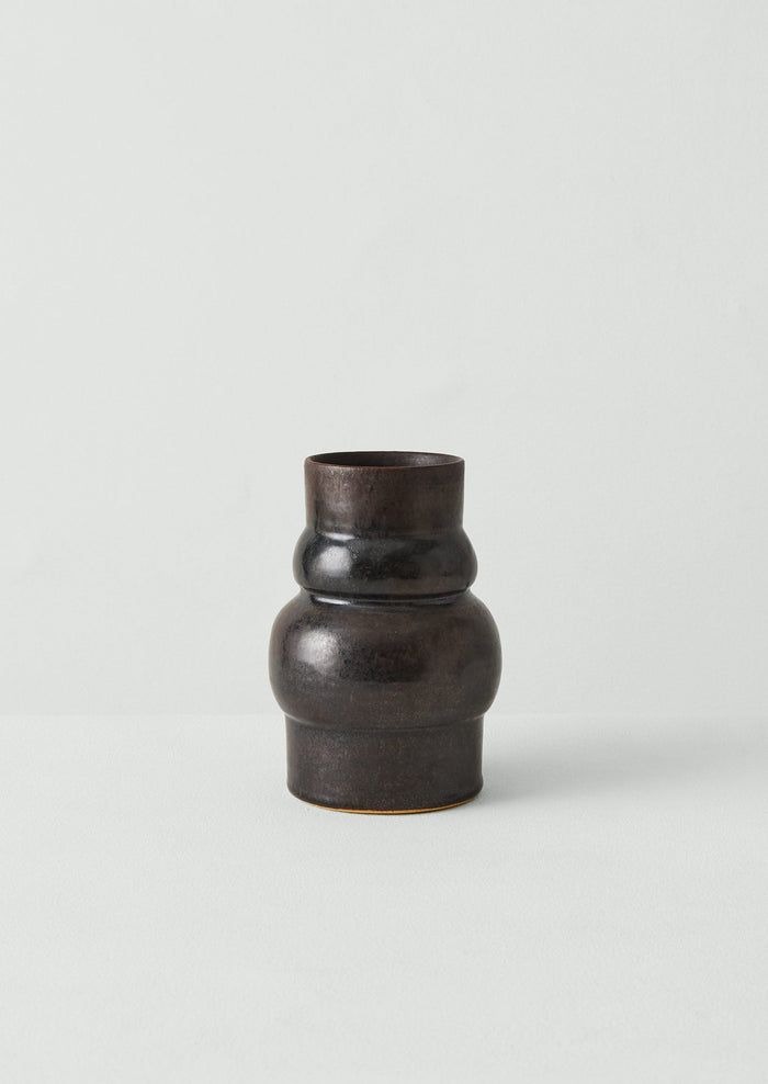 Soweh Wood Fired Vase | Carbon Black