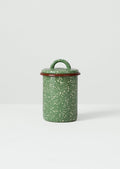 Speckle Enamel Storage Jar | Mint/Cream