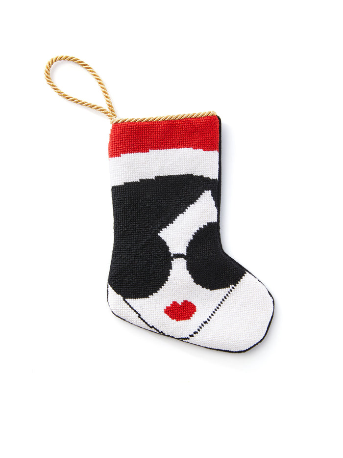 STACE FACE BAUBLE STOCKING - MULTI