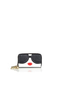 STACEFACE WALLET WITH KEYCHAIN - BLACK/WHITE