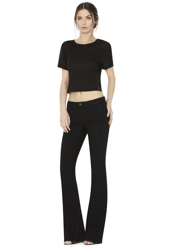 STACEY BELL W BK KNEE SEAM - BLACK