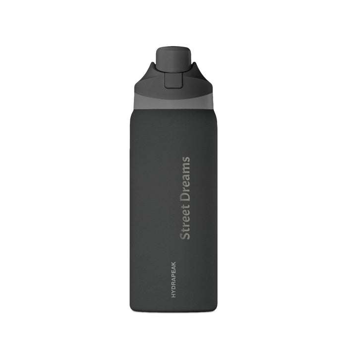 Oasis 32oz Insulated Water Bottle — Matte Black Hydration Bottle with Street Dreams Logo - JSM-Street Dreams
