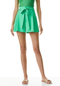 STEFFIE SEAMED PAPERBAG SHORT - JADE