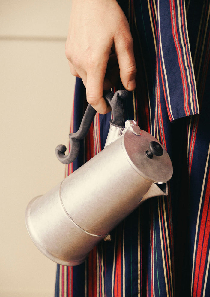 Stonewashed Moka Pot | Silver