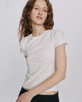 Stretch Cotton Baby Tee - White