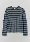 Stripe Crew Neck Tee | Indigo/Ecru