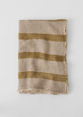 Stripe Linen Throw | Amber/Natural