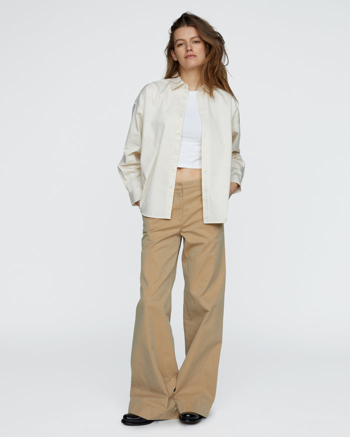 Striped Max Shirt - Macadamia Multi