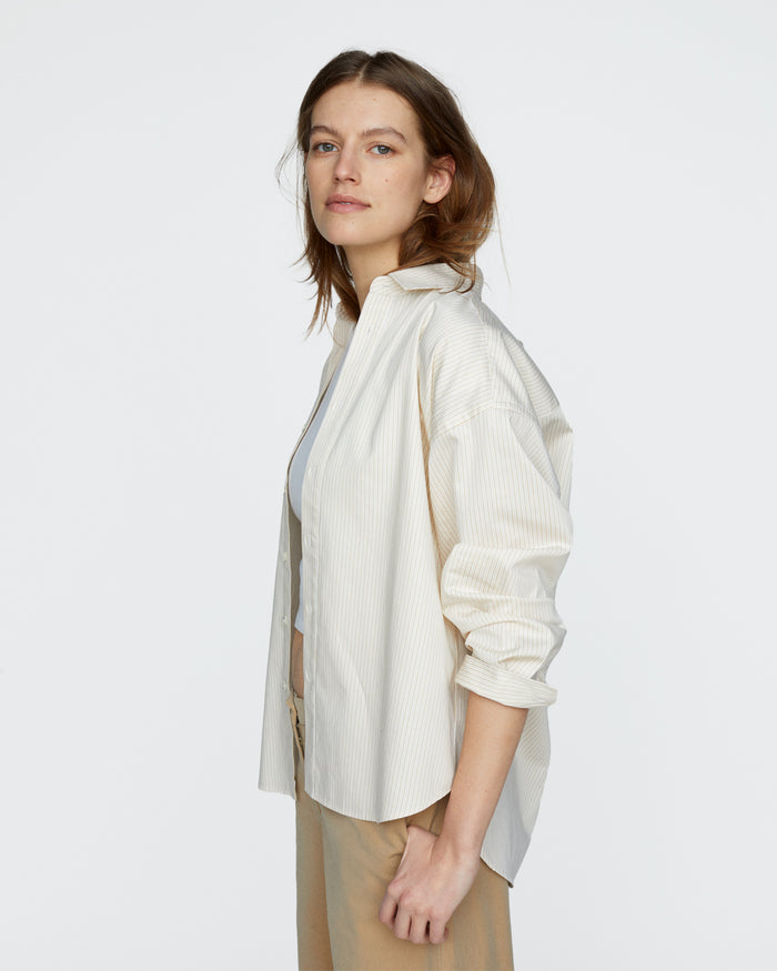 Striped Max Shirt - Macadamia Multi