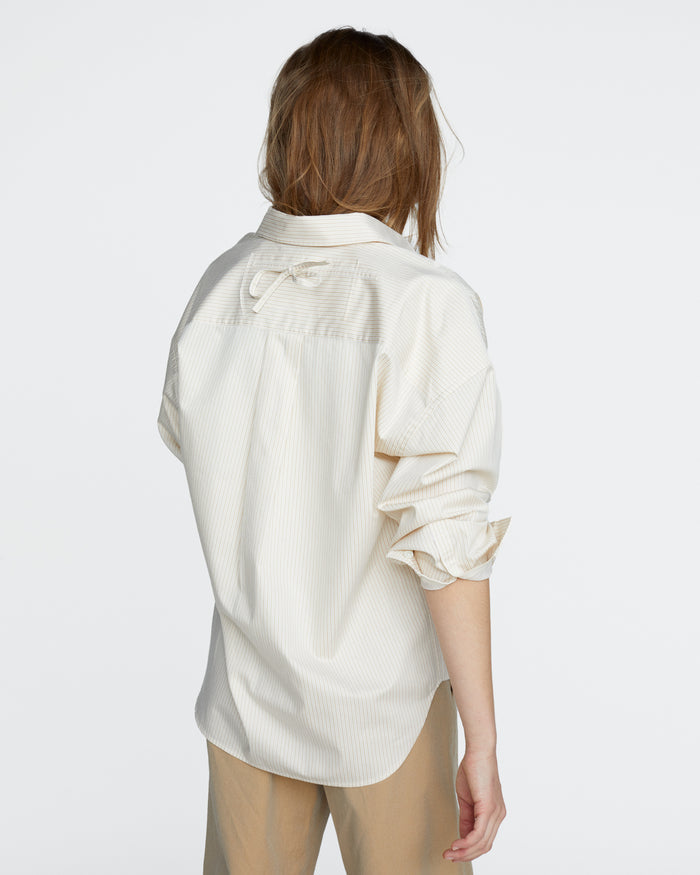 Striped Max Shirt - Macadamia Multi