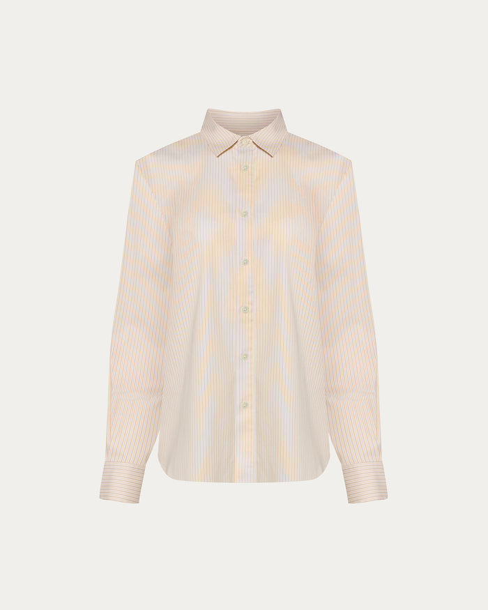 Striped Max Shirt - Macadamia Multi
