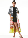 TALIA DRAWSTRING WAIST KIMONO - MULTI