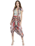 TAMARA DRESS WITH TIE NECK - PALOMA MULTI