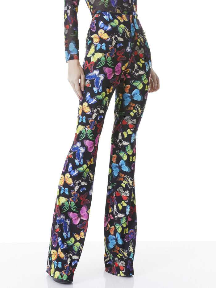 TEENY BOOTCUT PANT - BUTTERFLY HIGH BLACK
