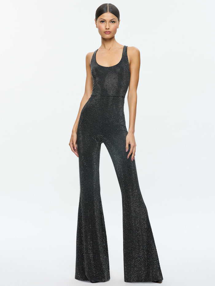 TERESA JUMPSUIT - BLACK/SILVER