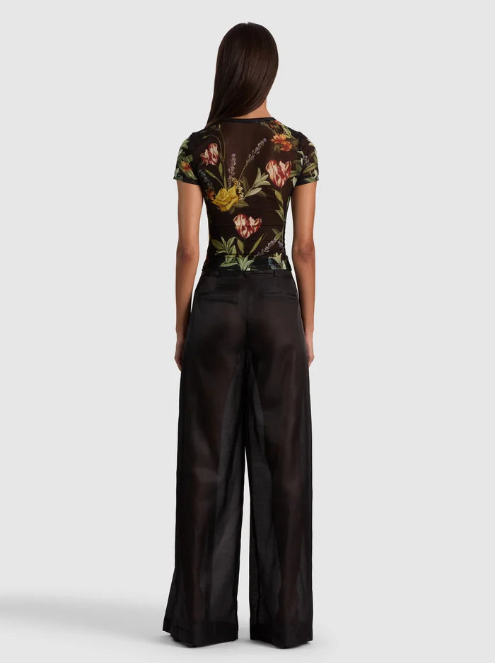 TESS TEE - DESERT SPRIGS BLACK