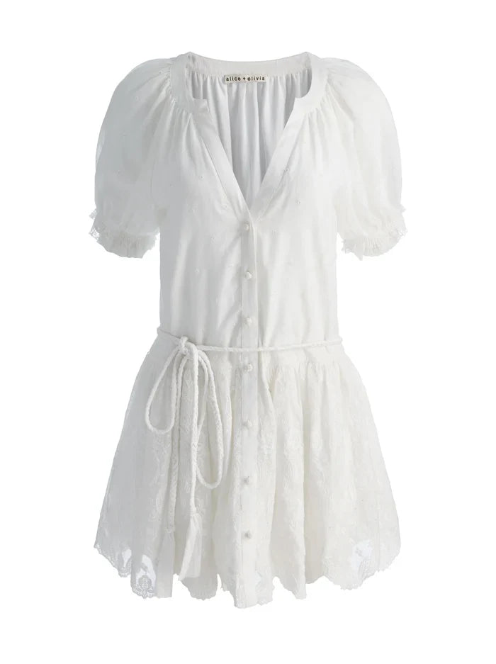 THALIA TUNIC DRESS - OFF WHITE