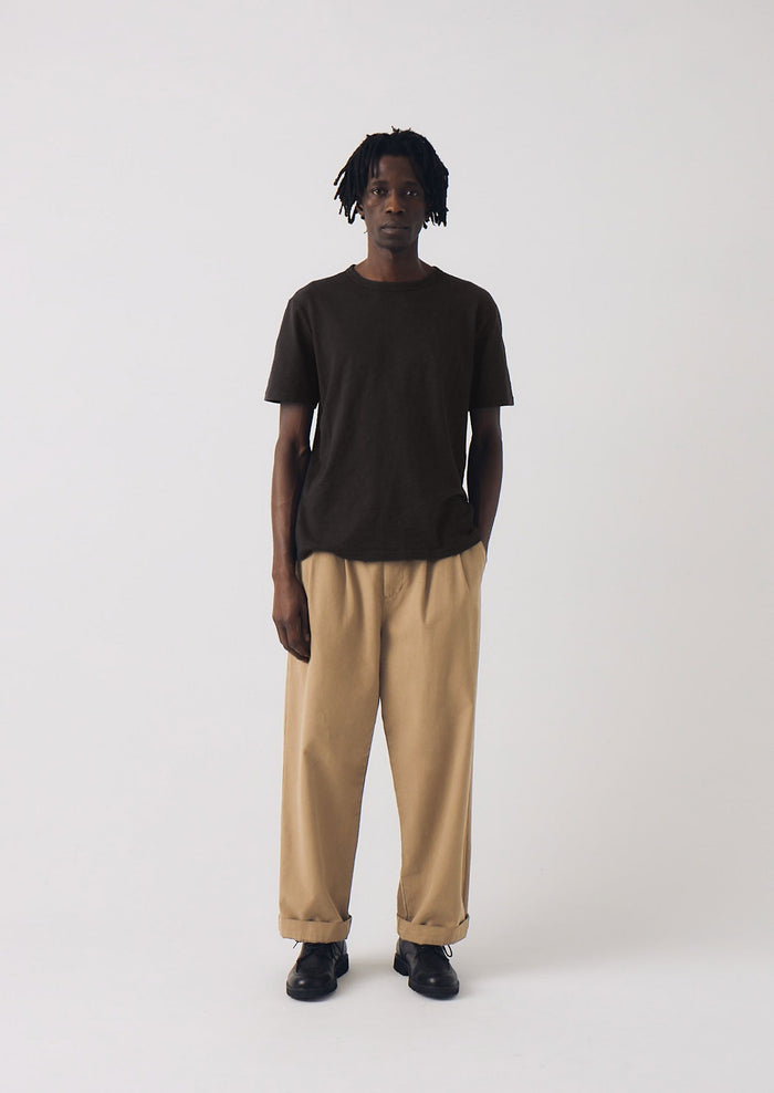Theo Cotton Short Sleeve Tee | Carbon Black