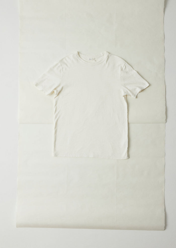 Theo Cotton Short Sleeve Tee | Chalk