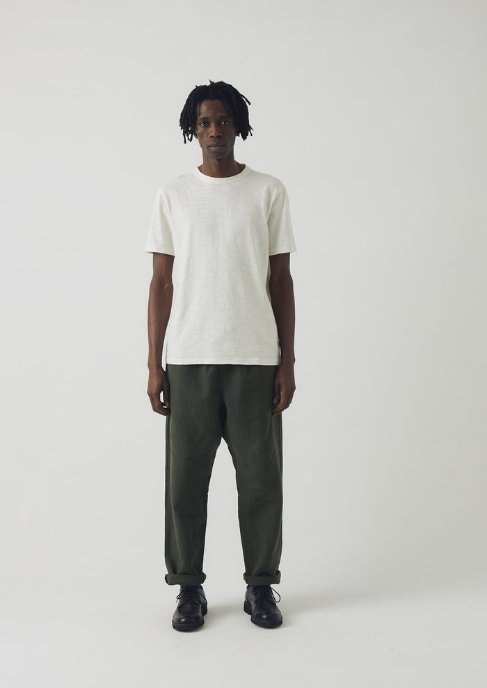 Theo Cotton Short Sleeve Tee | Chalk
