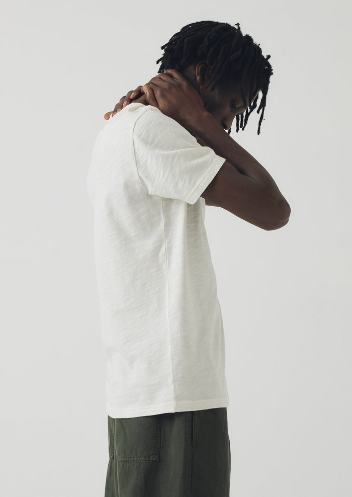 Theo Cotton Short Sleeve Tee | Chalk