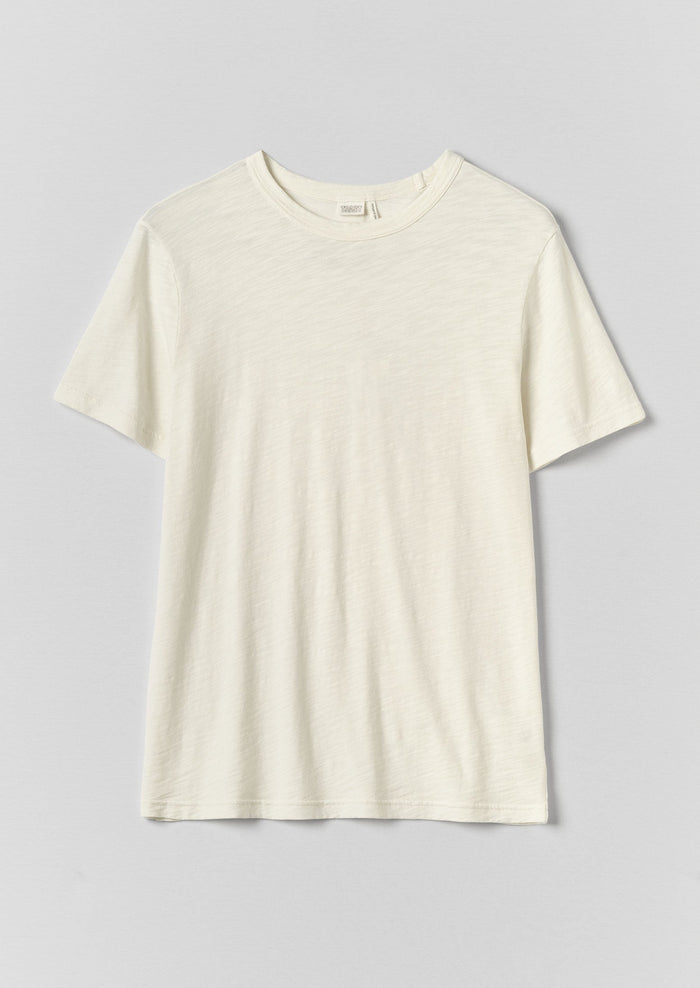 Theo Cotton Short Sleeve Tee | Chalk