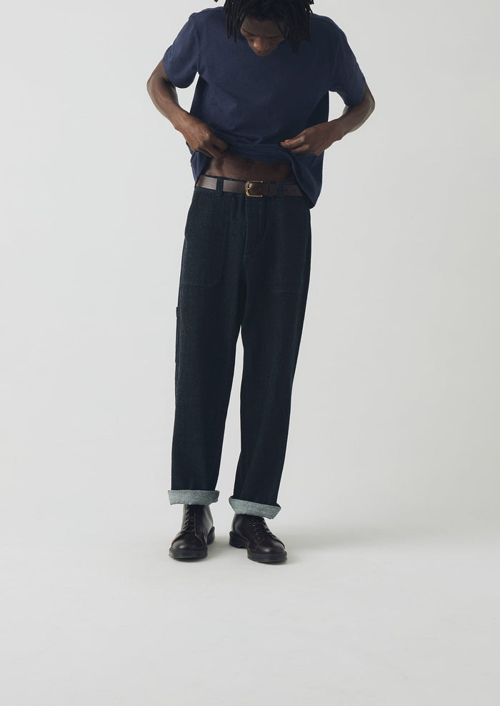 Theo Cotton Short Sleeve Tee | Prussian Blue