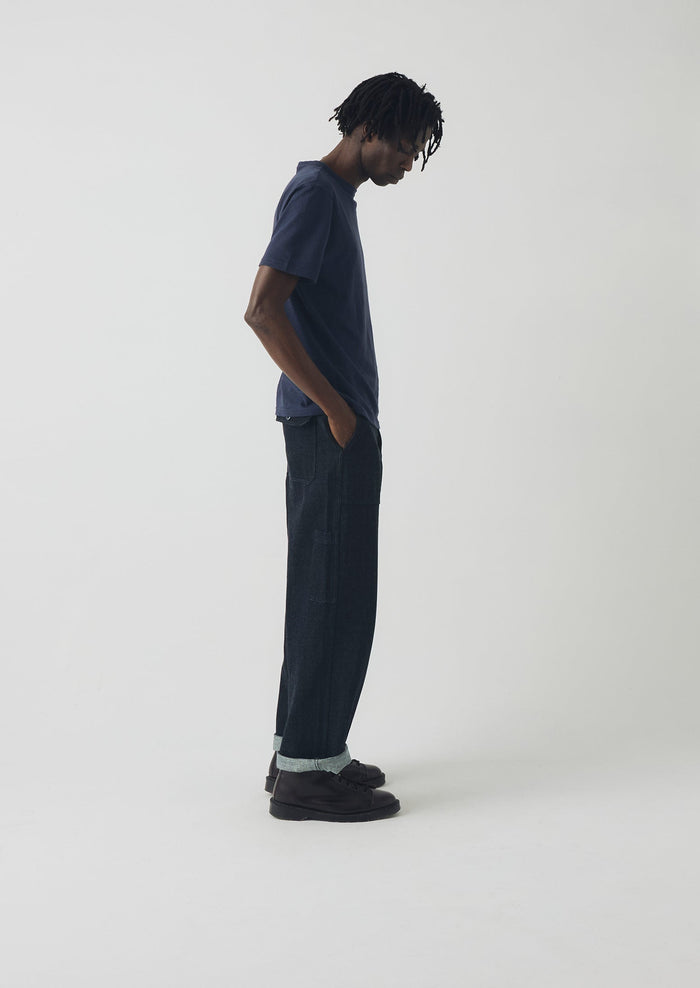 Theo Cotton Short Sleeve Tee | Prussian Blue