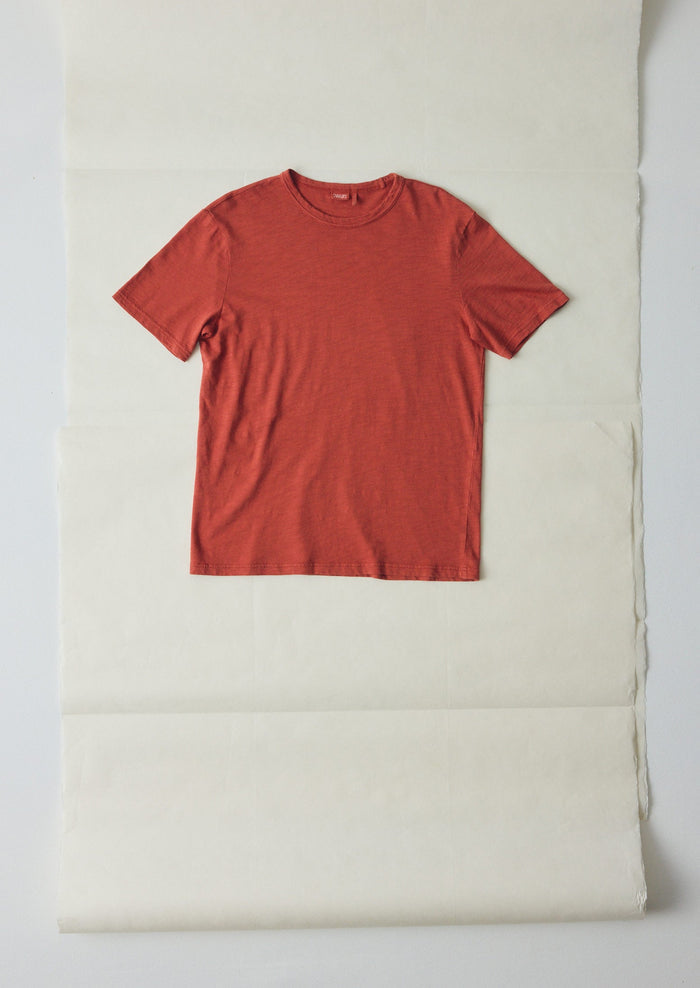 Theo Cotton Short Sleeve Tee | Terracotta