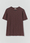 Theo Stripe Cotton Short Sleeve Tee | Provencal Blue/Multi