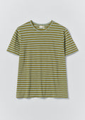 Theo Stripe Lightweight Cotton Tee | Juniper Berry