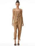 TIANA BTN FT PTCH PKT JUMPSUIT - TAN