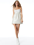 TIBBY EMBELLISHED BABY DOLL DRESS - OFF WHITE