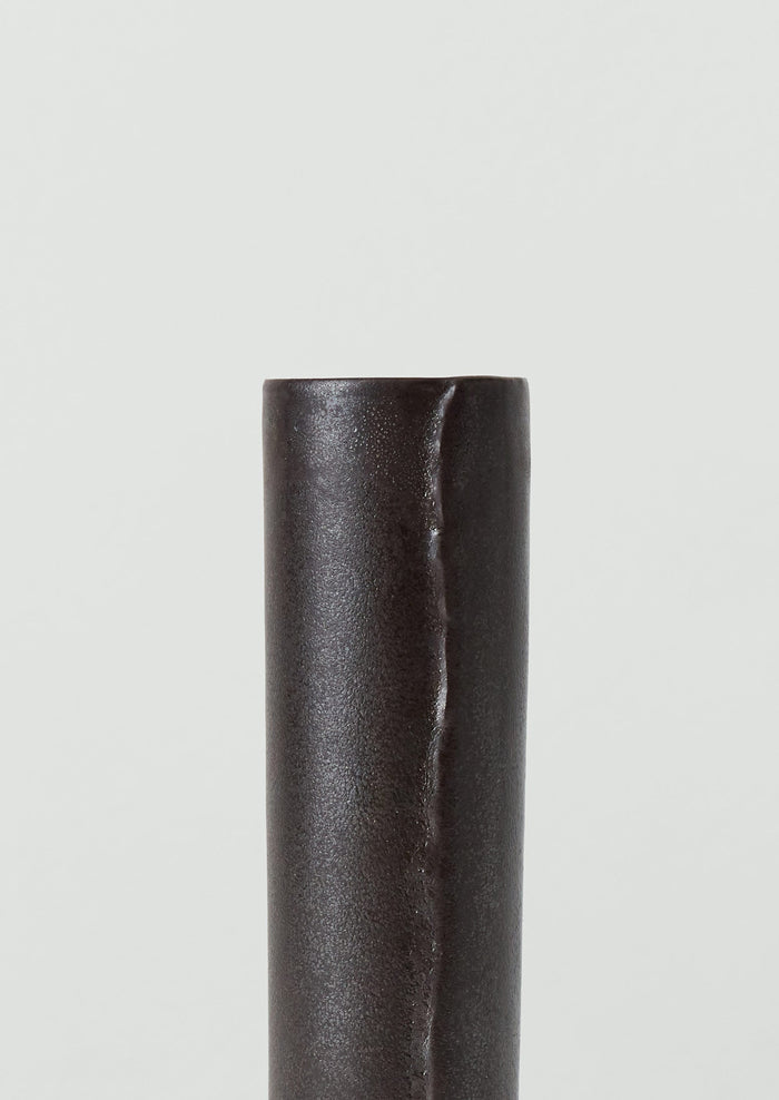Tom Lawson Small Cylindrical Vase | Dark Chocolate