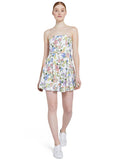 TRIXIE FLORAL MINI DRESS - GARDENIA