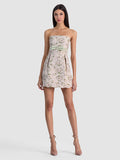 TRUE BABYDOLL DRESS - PALE ENGLISH ROSE/MULTI